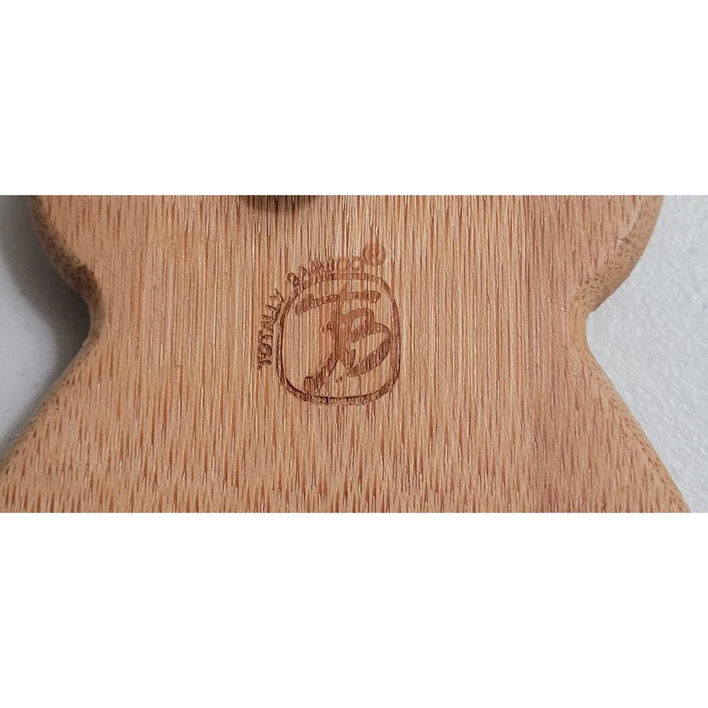 Totally Bamboo Salad Hands Servers Natural Wood Eco-Friendly 2pc Set 7in